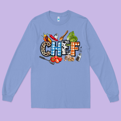 Chef Long Sleeve Tee Designed By Adodesignshop