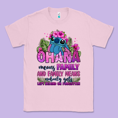 Ohana Means Family Classic Tee Designed By Zillion Design Studio
