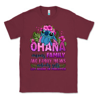 Burgundy ohana means family Classic Tee - Zillion Design Studio
