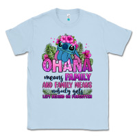 Dusty Blue ohana means family Classic Tee - Zillion Design Studio