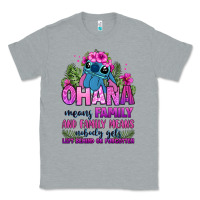 Heather Grey ohana means family Classic Tee - Zillion Design Studio