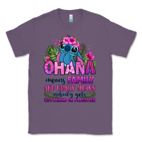 Lavender ohana means family Classic Tee - Zillion Design Studio