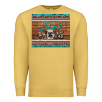 Antique Gold show mom aztec cowhide leopard heifer Premium Sweatshirt - Artiststas