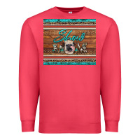 Cardinal show mom aztec cowhide leopard heifer Premium Sweatshirt - Artiststas