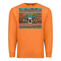 Carrot show mom aztec cowhide leopard heifer Premium Sweatshirt - Artiststas