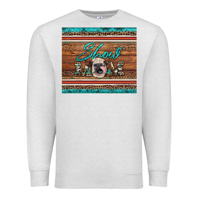 Show Mom Aztec Cowhide Leopard Heifer Premium Sweatshirt by Artiststas | Teevron