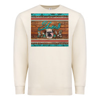 Sandshell show mom aztec cowhide leopard heifer Premium Sweatshirt - Artiststas