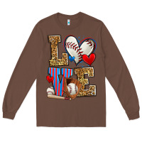Chestnut love baseball Long Sleeve Tee - Zillion Design Studio