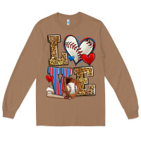 Toasted Coconut love baseball Long Sleeve Tee - Zillion Design Studio