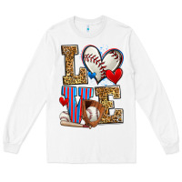 White love baseball Long Sleeve Tee - Zillion Design Studio