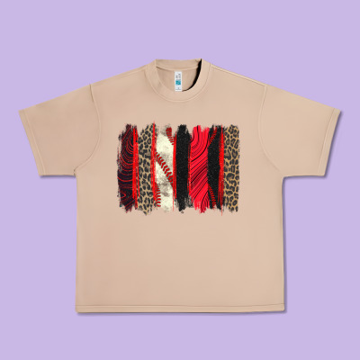 Baseball Brushstroke Urban Heavy Tee Designed By Zillion Design Studio
