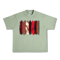 Oil Green baseball brushstroke Urban Heavy Tee - Zillion Design Studio
