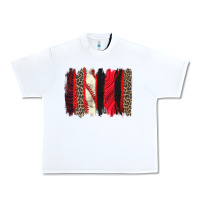White baseball brushstroke Urban Heavy Tee - Zillion Design Studio