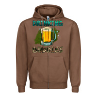 Chestnut drinking buddies with beer Zipper Hoodie - HRA Design Shop