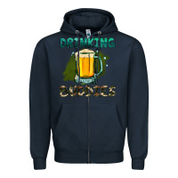 Navy drinking buddies with beer Zipper Hoodie - HRA Design Shop