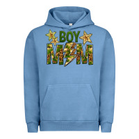 Pigment Pebble Blue Boy Mom Urban Hoodie - BundleAndBundleShop