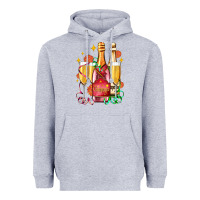 Heather Grey new year party champagne Heavyweight Hoodie - AdoDesignShop