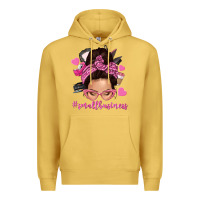 Antique Gold small business messy bun Premium Hoodie - NancyCooperArtShop