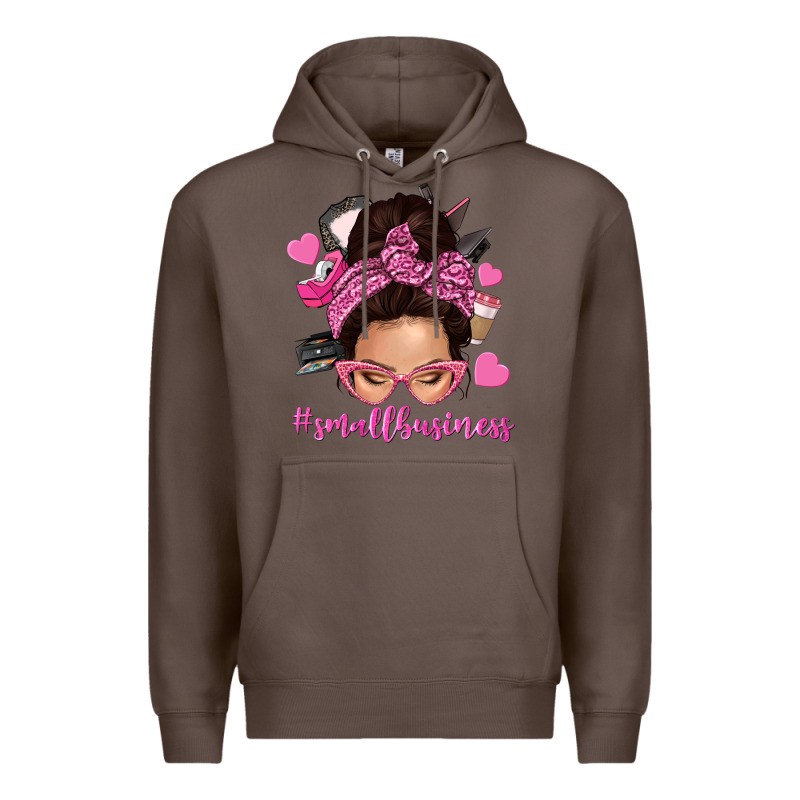 Small Business Messy Bun Premium Hoodie by NancyCooperArtShop | Teevron