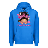 True Royal small business messy bun Premium Hoodie - NancyCooperArtShop