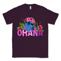 Plum ohana stitch Classic Tee - Zillion Design Studio