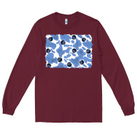 Burgundy distressed blueberry milkshake cowhide Long Sleeve Tee - RanaPortraitStore