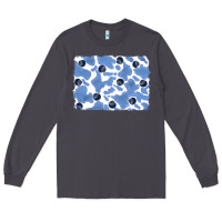 Smoke distressed blueberry milkshake cowhide Long Sleeve Tee - RanaPortraitStore