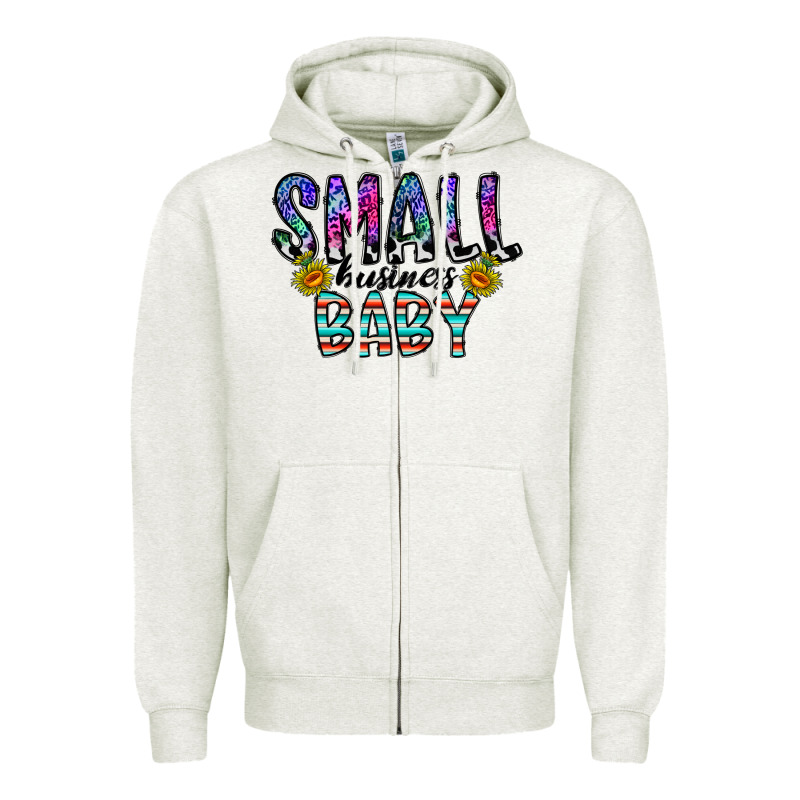 Small Business Baby Zipper Hoodie by CowhideDigitalArt | Teevron