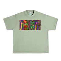 Oil Green Mardi gras brushstrokes crawfish fleur de lis Urban Heavy Tee - RanaPortraitStore