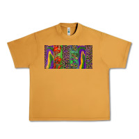 Mardi Gras Brushstrokes Crawfish Fleur De Lis Urban Heavy Tee | Teevron