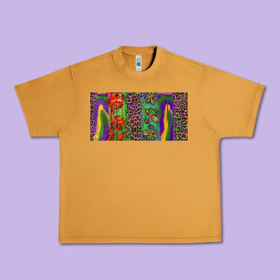 Urban Heavy Tee Mardi gras brushstrokes crawfish fleur de lis
