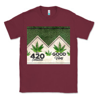 Burgundy 420 somewhere good vibes weed tumbler2 Classic Tee - CTS Tumbler Store