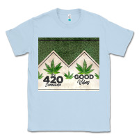 Dusty Blue 420 somewhere good vibes weed tumbler2 Classic Tee - CTS Tumbler Store