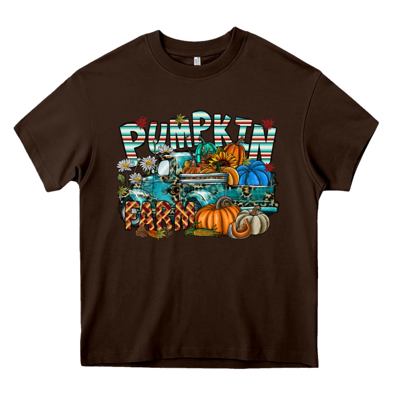 Pumpkin Farm Heavy Core Tee by SublimationCraftShop | Teevron