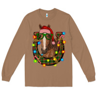 Toasted Coconut christmas horseshoe with horse Long Sleeve Tee - RanaPortraitStore