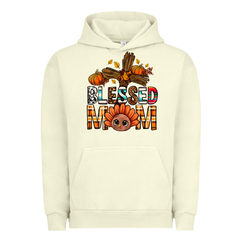 Western Blessed Mom With Cross Urban Hoodie by BundleAndBundleShop | Teevron