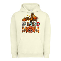 Pigment Pistachio Western Blessed Mom With Cross Urban Hoodie - BundleAndBundleShop
