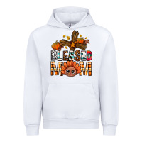 White Western Blessed Mom With Cross Urban Hoodie - BundleAndBundleShop