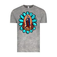 Cloud Rock Gemstone Lady Of Guadalupe Vintage Tee - RanaPortraitStore