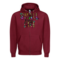 Burgundy small business gİgi Zipper Hoodie - CowhideDigitalArt