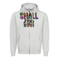 Dove Grey small business gİgi Zipper Hoodie - CowhideDigitalArt