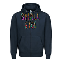 Navy small business gİgi Zipper Hoodie - CowhideDigitalArt