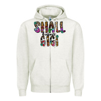 Oatmeal Heather small business gİgi Zipper Hoodie - CowhideDigitalArt