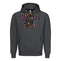 Smoke small business gİgi Zipper Hoodie - CowhideDigitalArt