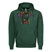 Sports Green small business gİgi Zipper Hoodie - CowhideDigitalArt