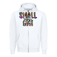 White small business gİgi Zipper Hoodie - CowhideDigitalArt