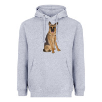 Heather Grey german shepherd Heavyweight Hoodie - JahusDesignShop