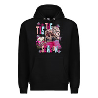 Black tis the season winter skull Premium Hoodie - NancyCooperArtShop