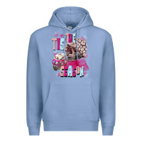 Colony Blue tis the season winter skull Premium Hoodie - NancyCooperArtShop