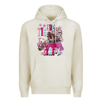 Oatmeal Heather tis the season winter skull Premium Hoodie - NancyCooperArtShop